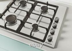 Candy CHG6LPX 60cm 4 Burner Gas Hob with Cast Iron Pan Supports St/Steel