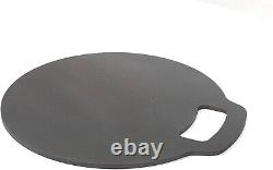 Cast Iron Baking Stone Tray Non Stick for Oven or Hob for Pizza, Bread, Pancake