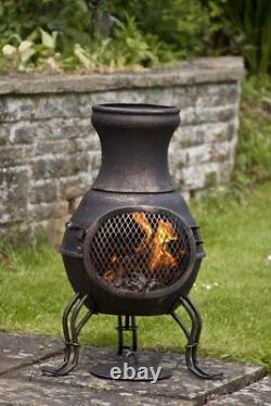 Cast Iron Chimenea Chiminea Garden Heater Wood Burning Stove Patio Heater