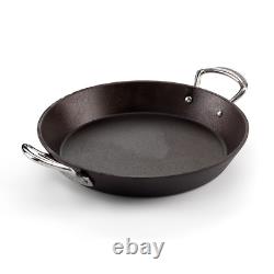 Cast Iron Double Handled Skillet Induction/BBQ/Oven Safe, Great Heat Control