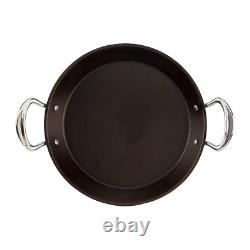 Cast Iron Double Handled Skillet Induction/BBQ/Oven Safe, Great Heat Control