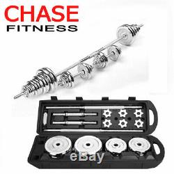 Cast Iron Dumbbell Barbell Set Gym Weights 20kg 30kg 50kg by Chase Fitness