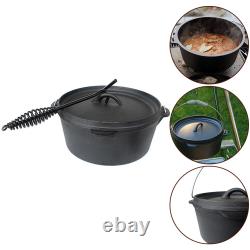 Cast Iron Dutch Oven for Camping and BBQ Perfect Cookware for Outdoor Lovers