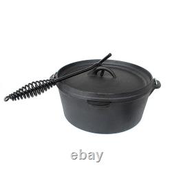 Cast Iron Dutch Oven for Camping and BBQ Perfect Cookware for Outdoor Lovers