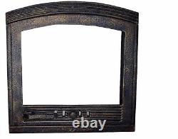 Cast Iron Fire Door Clay Bread Oven Pizza Stove Fireplace Black (PN) 49,5 x 48,5