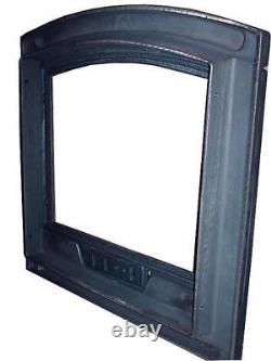 Cast Iron Fire Door Clay Bread Oven Pizza Stove Fireplace Black (PN) 49,5 x 48,5