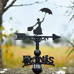 Cast Iron Mary Poppins Weathervane