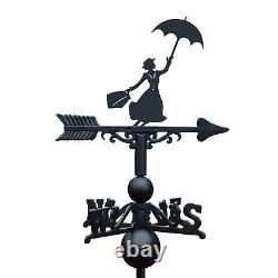 Cast Iron Mary Poppins Weathervane