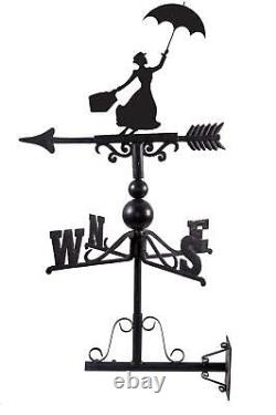 Cast Iron Mary Poppins Weathervane