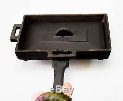 Cast Iron PANINI COOKER Bacon Press Skillet Grill use INSIDE Wood Burning Stoves