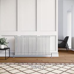 Cast Iron Radiator 600 x 1200 Traditional Column Rad Central Heating With Valves