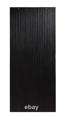 Cast Iron Reeded Panel Black