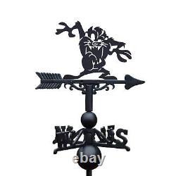 Cast Iron & Steel Cartoon Tasmanian Devil Weathervane