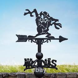 Cast Iron & Steel Cartoon Tasmanian Devil Weathervane