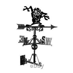 Cast Iron & Steel Cartoon Tasmanian Devil Weathervane