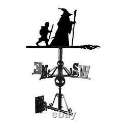 Cast Iron & Steel Fantasy Character's Journey Weathervane