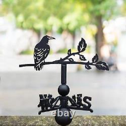 Cast Iron & Steel Rook Weathervane