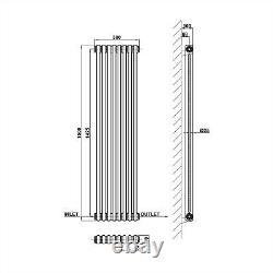 Cast Iron Style 2 3 Column Horizontal& Vertical Radiator With FREE Manual Valves