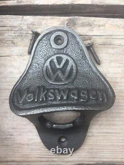 Cast Iron /VOLKSWAGEN Bottle Opener/Wall Mounted/Car/Rustic/Bar/ VW