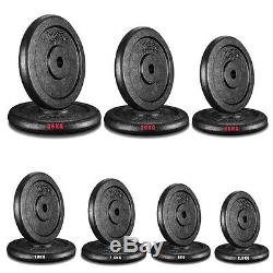 Cast Iron Weight Plates Free Weights 1 Disc Dumbbell Barbell Bar Weight Fitness