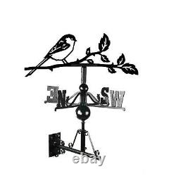 Cast Iron and Steel Long-tailed Tit Weathervane