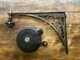 Cast in Style iron and wood hand winch, single pulley and bracket. Never used