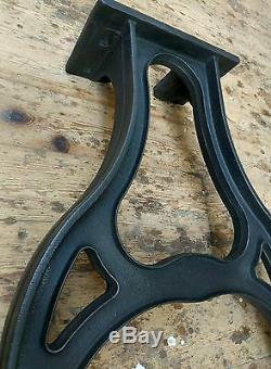 Cast iron pear shaped machine legs for dining / kitchen vintage industrial table