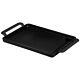 Chasseur Cast Iron Matt Black Rectangular Grillpan With Twin Handles