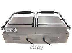 Chef-hub Double Sided Commercial Panini Press Electric Twin Contact Grill