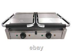 Chef-hub Double Sided Commercial Panini Press Electric Twin Contact Grill