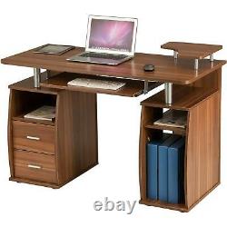 Computer Desk with Shelves Cupboard & Drawers for Home Office Piranha Tetra PC 5