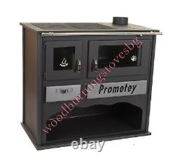 Cooking Wood Burning Stove Fireplace Oven Cast Iron Top Cooker Prometey LUX 11kw