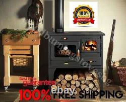 Cooking Wood Burning Stove Oven Cast Iron Top Left Flue Exit Prity 1P34L10kW