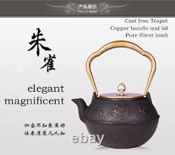 Copper Handle Boiling Water Teapots Tetsubin Cast Iron Bottle Japanese Style New