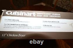 Cuisinart 12 4.25 Qt. Enameled Cast Iron Chicken Fryer Pan with Lid