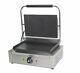 Davlex Commercial Panini Press Toaster Electric Sandwich Maker Ribbed Top Grill