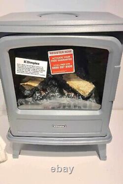 Dimplex OptiMyst Evandale 2000W Matt Slate grey Cast iron Electric Stove £599