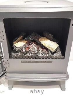 Dimplex OptiMyst Evandale 2000W Matt Slate grey Cast iron Electric Stove £599