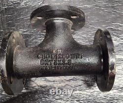 Ductile Iron Cast Flanged Pipe Fitting Tee 3 in x 3 in x 2.5 in Cast Iron