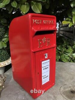 ER Royal Mail Cast Iron Post Office Box ER Red British Post box reproduction