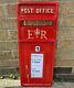 ER Royal Mail Post Office Box Front Red Cast Iron Wall Mount Letter Slot Locking