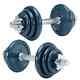 Everlast Dumbbells Dumbell Weights Gym 18KG Set Cast Iron Adjustable