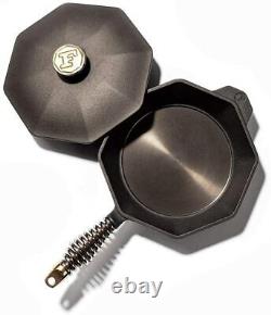 FINEX Seasoned Cast Iron 8 Inch Skillet with Lid NEW