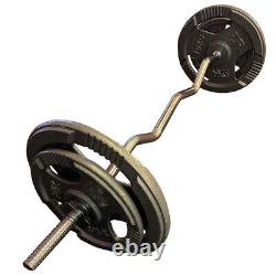 FXR Sports EZ 1 Barbell Sets with Cast Iron Tri-Grip Weight Plates