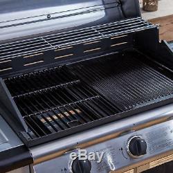 Fire Mountain Everest 3 Burner Gas Barbecue in Stainless Steel/Black