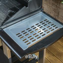 Fire Mountain Everest 4 Burner Gas Barbecue in Stainless Steel & Black