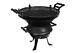 Firepit Bbq Fire Basket Outdoor Barbeque Grill Charcoal Cast Iron Stand Garden