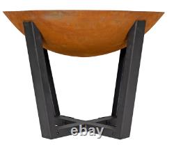 Firepit Cast iron Bowl & Steel Stand, Various Sizes. Oxidised