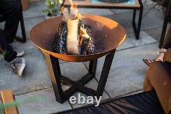 Firepit Cast iron Bowl & Steel Stand, Various Sizes. Oxidised