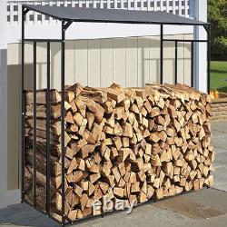 Firewood Stand Heavy Duty Log Rack Holder Wood Pile Storage Stacker Organizer